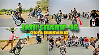 Round With Jani Champ and Chota Shahnawaz | one wheeling with Rufi Champ and Shero Don 46