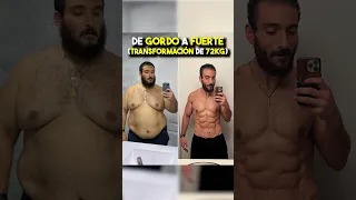 🔥Pasó De Gordito A Fuerte. Si Él Lo Logró, Tú También Puedes 💪🏼 #transformacion #fitness