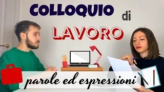 Dialogo: COLLOQUIO di LAVORO! - Espressioni e Parole: Italiano Commerciale - Business Italian 🤓