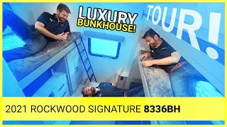 RV Tour 2021 Rockwood Signature Ultra Lite 8336BH Bunk House Camper Trailer Southern RV McDonough GA