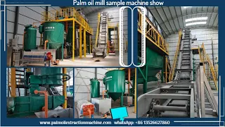 Small scale palm oil processing equipment used in mini palm oil mill plant to produce red palm oil