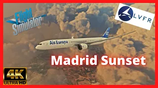 ✈️ MSFS | STUNNING SUNSET | Departing LatinVFR Madrid at Sunset in the 787