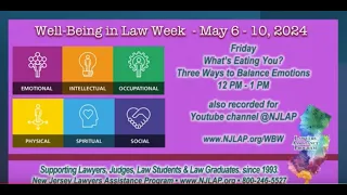 Friday: Well-Being in Law Week: Emotional Well-Being