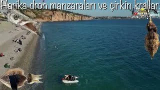 harika dron manzarası eşiliğinde,sübye ve baracuda avı...!!!