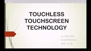 Touchless Touchscreen Technology - Celciya S