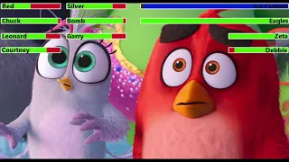 The Angry Birds Movie 2 (2019) Final Battle with healthbars 3/4 (Thanksgiving Day Special)