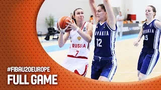 Russia v Slovak Republic - Full Game - FIBA U20 Women's European Championship 2016