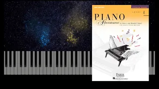 Mazurka in F Major - Piano Adventures Level 4 - Lesson Book - Page 22-23 피아노 어드벤처 Synthesia