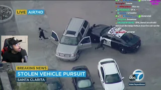 ImDontai Reacts To CRAZY Cop Pursuit