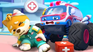 Super Ambulance Song | Monster Cars Rescue Team | Nursery Rhymes & Kids Song | BabyBus - Cars World