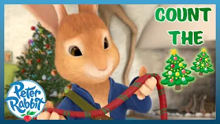 @OfficialPeterRabbit - How Many 🎄 Can You Count? Answer👇 | Xmas Tree Emoji Hunt | Cartoons for Kids