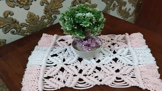 Macrame table mat | step by step macrame tutorial | macrame coasters