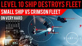 #Starfield - Level 10 Ship Destroys Entire Crimson Fleet at Kryx (Very Hard Difficulty)