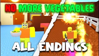 NO MORE VEGETABLES - ALL Endings - Full Gameplay! [ROBLOX]
