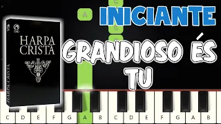 Grandioso És Tu - Harpa Cristã 526 | Piano e Teclado Iniciante | Nível Fácil