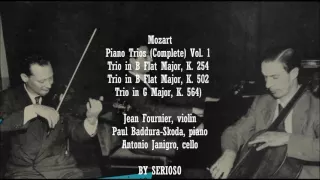 Mozart,Complete Piano Trios Vol 1, Fournier,Skoda,Janigro