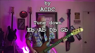 ACDC - Touch Too Much Bass Cover With Tabs