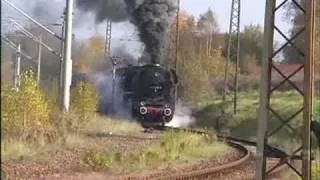 Dampflok 44 1486 mit Fotogüterzug im SEM Chemnitz Hilb