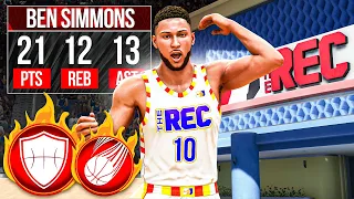 BEN SIMMONS BUILD is MAKING PLAYERS RAGE QUIT in the RANDOM REC on NBA 2K24