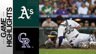 A's vs. Rockies Game Highlights (7/28/23) | MLB Highlights