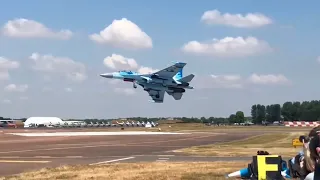 RIAT 2018 Amazing Ukraine Arrival 🇺🇦 SU-27 & IL-76