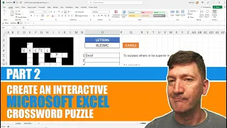 Create an Interactive Crossword Puzzle in Excel - Part 2