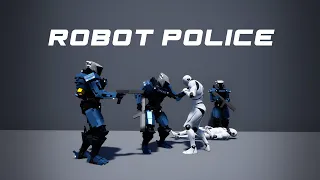 Robot Police animations for Unreal Engine and Unity