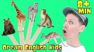 Wild Animals Pop Sticks + More Dream English Kids Songs
