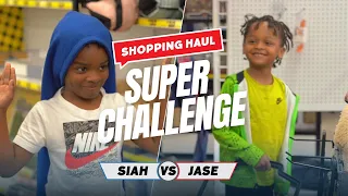 SHOPPING HAUL SUPER CHALLENGE WITH SIAH & JASE