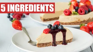 5 INGREDIENT VEGAN CHEESE CAKE