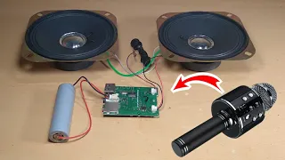 power full 2 speaker using WS-858 mic | WS 858 mic| Bluetooth speaker, mic, USB, Aux, FM | Amplifier