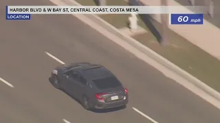 Costa Mesa police chase: Suspect taken into custody