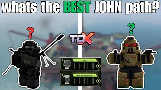 What's The BEST PATH For JOHN? l Roblox Tower Defense X