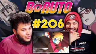 REACTION | "Boruto 206" - THE NEW TEAM 7 VS BORO !!