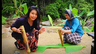 We made LEMANG for the First Time! | CAMPING with Eid Celebration