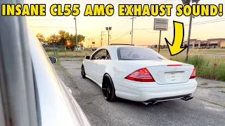 BEST Sounding CL55 AMG in the World?! (AMAZING V8 KOMPRESSOR EXHAUST MOD!)