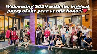 Welcoming 2024 with the biggest party of the year at our house!❤️