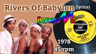 Rivers Of Babylon (1978) "45 rpm/Lyrics" - BONEY M