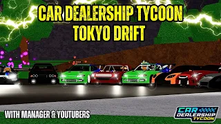 🔥DRIFT EDIT in Car Dealership Tycoon With Manager & YouTubers      #cardealershiptycoon #roblox