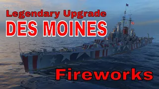 USS Des Moines Legendary Upgrade World of Warships Wows Replay Review