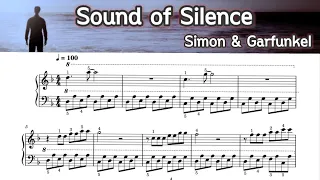 Sound  of Silence / Piano Sheet Music/ Simon & Garfunkel /  by  SangHeart Play