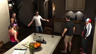 Trevor Sees Michael After 10 Years...(Fame or Shame - Save Tracey Mission) GTA V