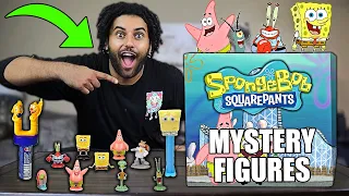 I Bought WEIRD AND SOME MAYBE NOT LEGAL SPONGEBOB SQUAREPANTS FIGURES!! *CHOCOLOATE CHALLENGE*