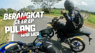 OH JADI GINI RASANYA NAIK YAMAHA WR155 | MOTOVLOG SUPERMOTO NGAPAK