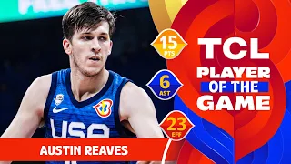 Austin Reaves (15 PTS) | TCL Player Of The Game | GRE vs USA | FIBA Basketball World Cup 2023