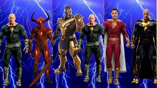 shazam vs tanos vs black adam vs marvel#characters #viral #marvel