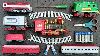 Merakit dan unboxing kereta api merah putih,rail king,kereta api choo choo train,kereta uap