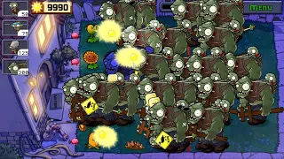 Plants vs. Zombies Gameplay Adventures: Threepeaters & Tall-nuts & Melon-Pults Vs 9999 all Zombies.