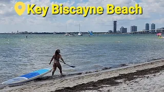 Key Biscayne, Florida. A dog friendly beach #floridabeaches #beachlife #miami
