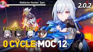 1.6M HP SAM vs 0 CYCLE QUEEN - E0S1 Jingliu MoC 12 (0c) - HSR 2.0.2